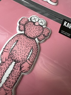KAWS: BFF NGV Puffy Sticker and Greeting Card Pink Set Of 4 | eBay