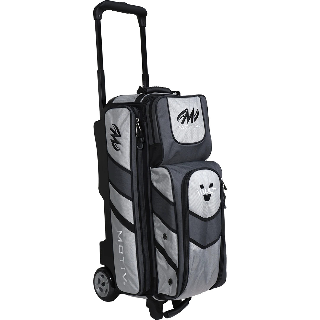 Motiv Vault Covert Silver 3 Ball Roller Bowling Bag