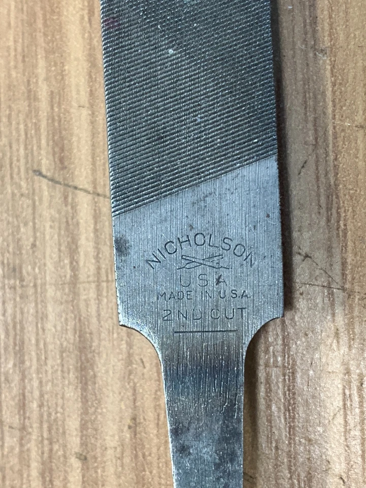 Archivos Nicholson 6 piezas Cuchillo, 2º Corte, Molino/Bastardo, XF 0 LOTE Hecho en EE. UU. EN MUY BUENA CONDICIÓN Foto 4 de 4