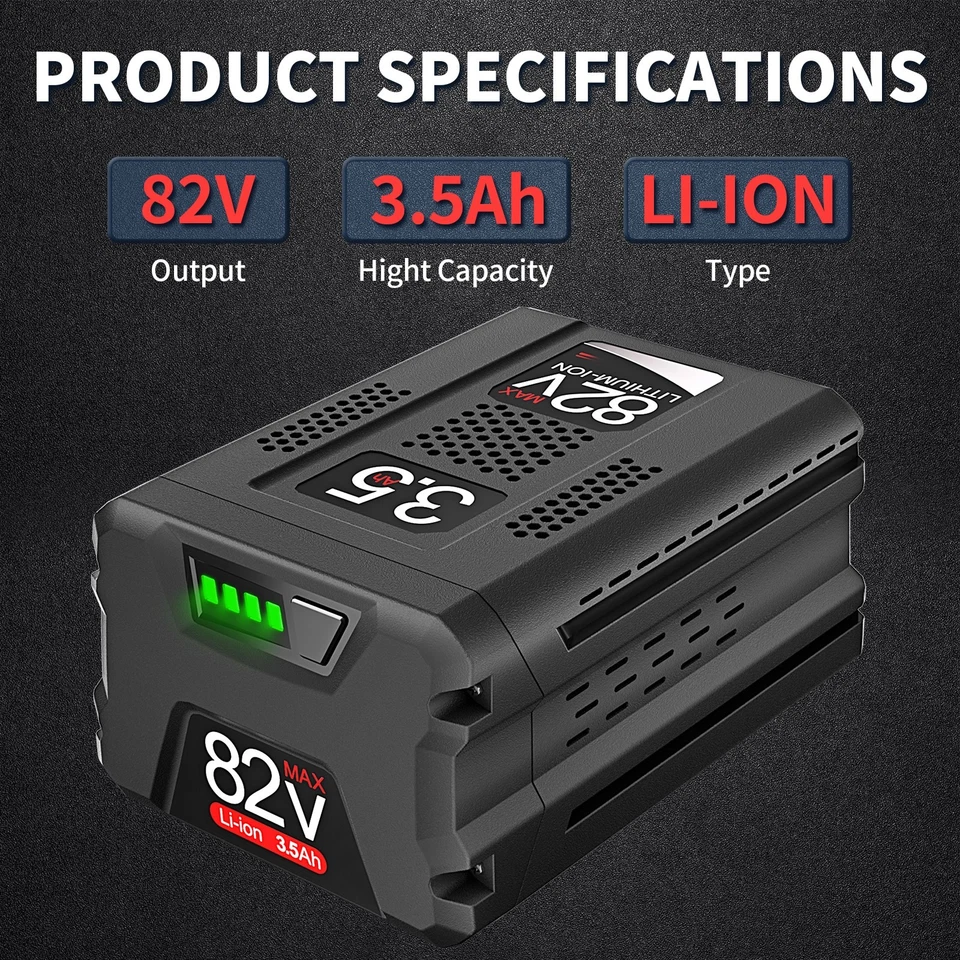 Batería de 3,5 Ah para Briggs & Stratton Snapper XD 82 voltios inalámbrica BSB3AH82 BSB2AH82 Foto 2 de 4