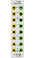 TIPTOP AUDIO WAYOUT8 EURORACK PATCH BAY WHITE : NEW : DETROIT MODULAR