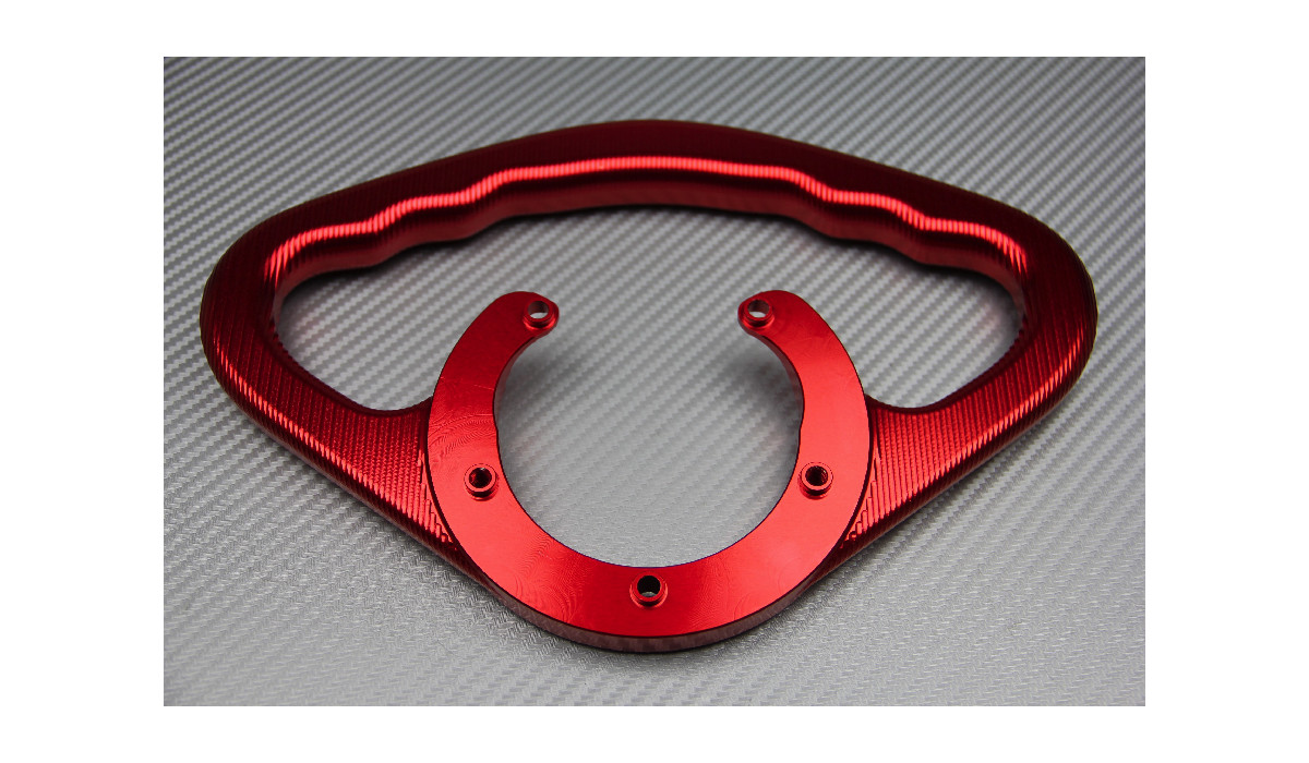 Poignée de réservoir rouge en alu usiné Suzuki GSXR 1340
