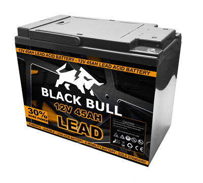 Blackbull 12V 45AH Akku Zyklenfest für Elektrofahrzeuge ETrike Elektromobil Reha