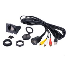 Car Dash Mount Installation Usb/Aux 3Rca Car Audio Extension Cable