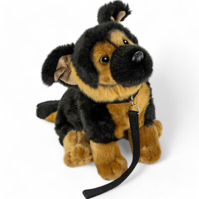 完売 希少品!!美品!GOOD WORTH & CO. Dick Dog Toy Carl Dick German Shepherd Dog with leash sitting, Stuffed Animal