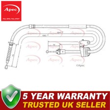 Apec Rear Left Hand Brake Cable Fits Mini Cooper One JCW 1.6 D 2.0 One