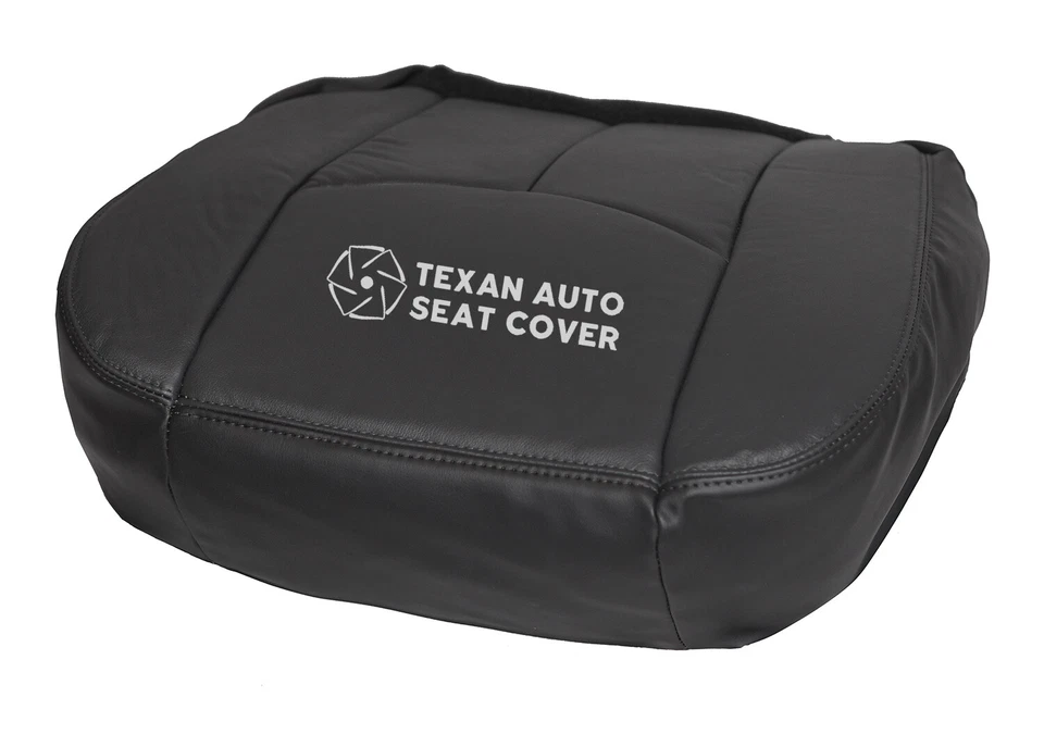 Темно-серый кожаный чехол на сиденье водителя для GMC Sierra 2500HD 2004-2006 годов выпуска с четырьмя кабинами снизу - Изображение 4 из 4