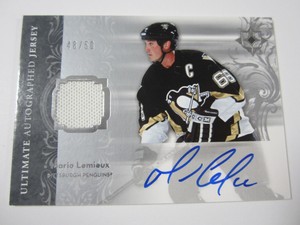 mario lemieux autographed jersey
