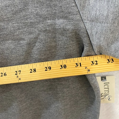 Terra & Sky Woman's Christmas Sweatshirt Merry 4X Gray Fleece Long Sleeve - 第 6/13 張圖片