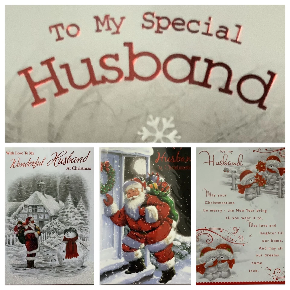 HUSBAND CHRISTMAS CARD (box2) 5.5"x7.5"see xmas offer