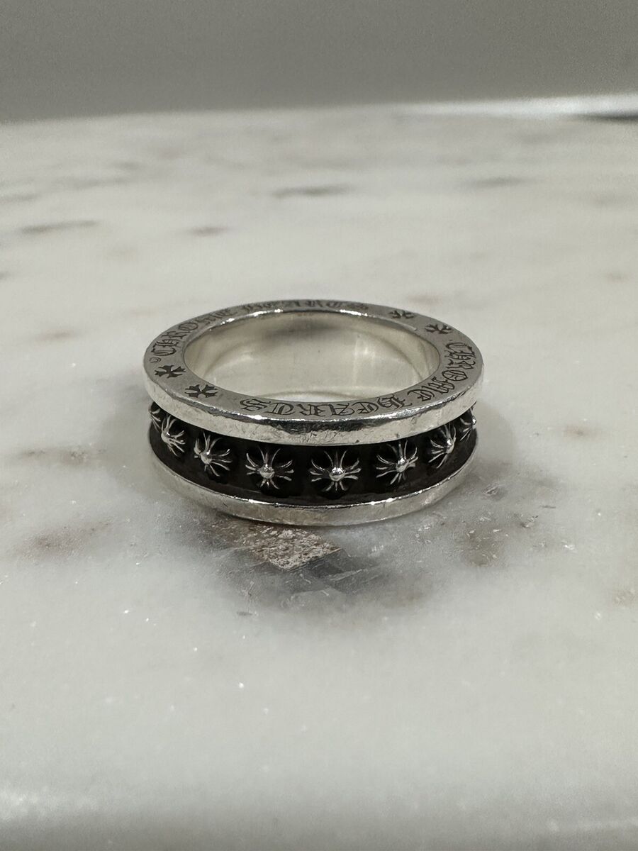 Chrome Hearts Silver Spacer Plus Cross Logo Scroll Ring | eBay Chrome Hearts Silver Spacer Plus Cross Logo Scroll Ring | eBay