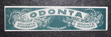 Odonta Mouthwash, Old Advertising 1922, (A10)