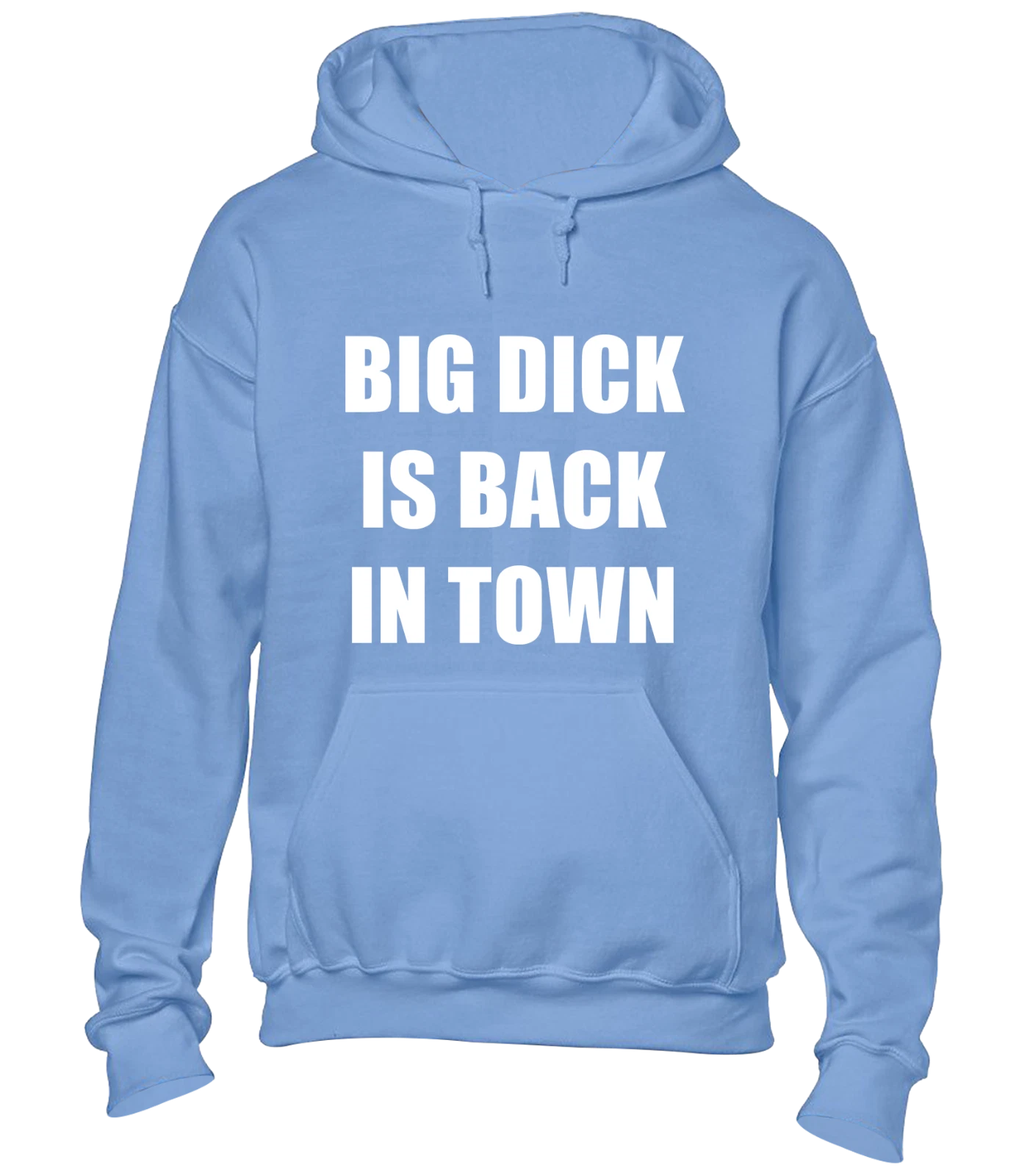 RHUDE FELPA CON CAPPUCCIO BIG DIC*K IS BACK IN TOWN DIVERTENTE SCHERZO RUDE DESIGN TOP NUOVA