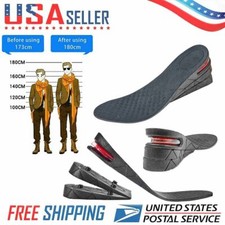 Men Women Invisible Height Increase Insoles Heel Lift Taller Shoe Inserts Pad US