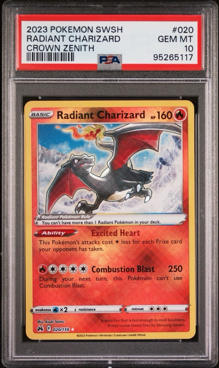 Pokemon Crown Zenith Radiant Charizard #011/078 PSA 10 Gem Mint | eBay