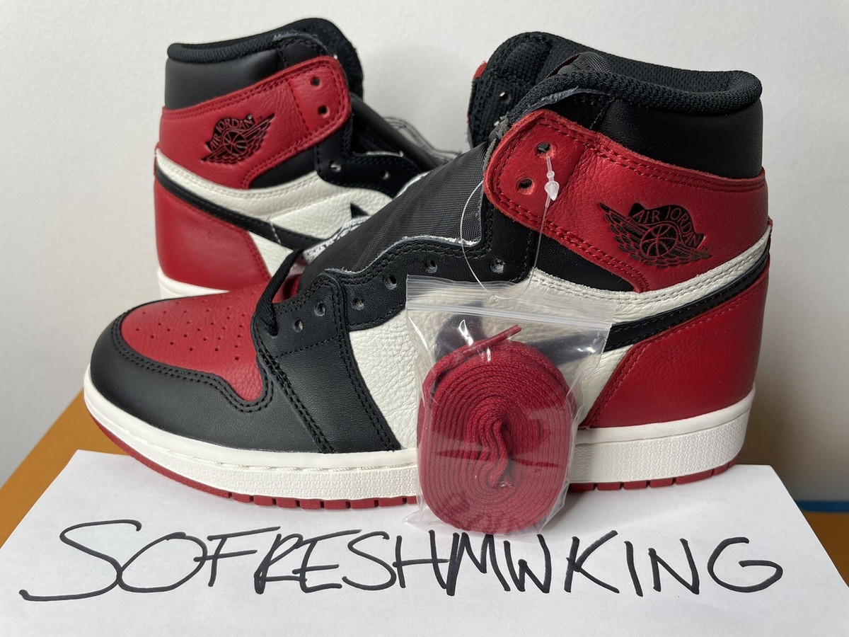 【箱付き】NIKE AIR JORDAN 1 HIGH OG BRED TOE\