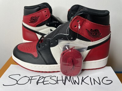 【箱付き】NIKE AIR JORDAN 1 HIGH OG BRED TOE\
