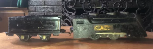 vintage Commander Vanderbilt MARX STEEL STEAM ENGINE LOCOMOTIVE & TENDER Train