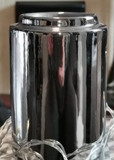 Chrome Effect Cylinder Wax Melter Oil Burner Minimalist Classy And Stackable 