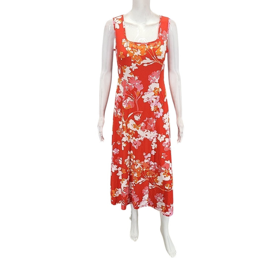 Susan Graver Womens Printed Liquid Knit Sleeveless Midi Dress X-Small Size  | eBay