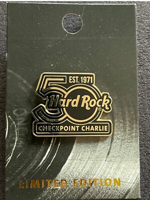 Hard Rock Cafe Berlin Checkpoint Charlie 50th Anniversary Logo Pin