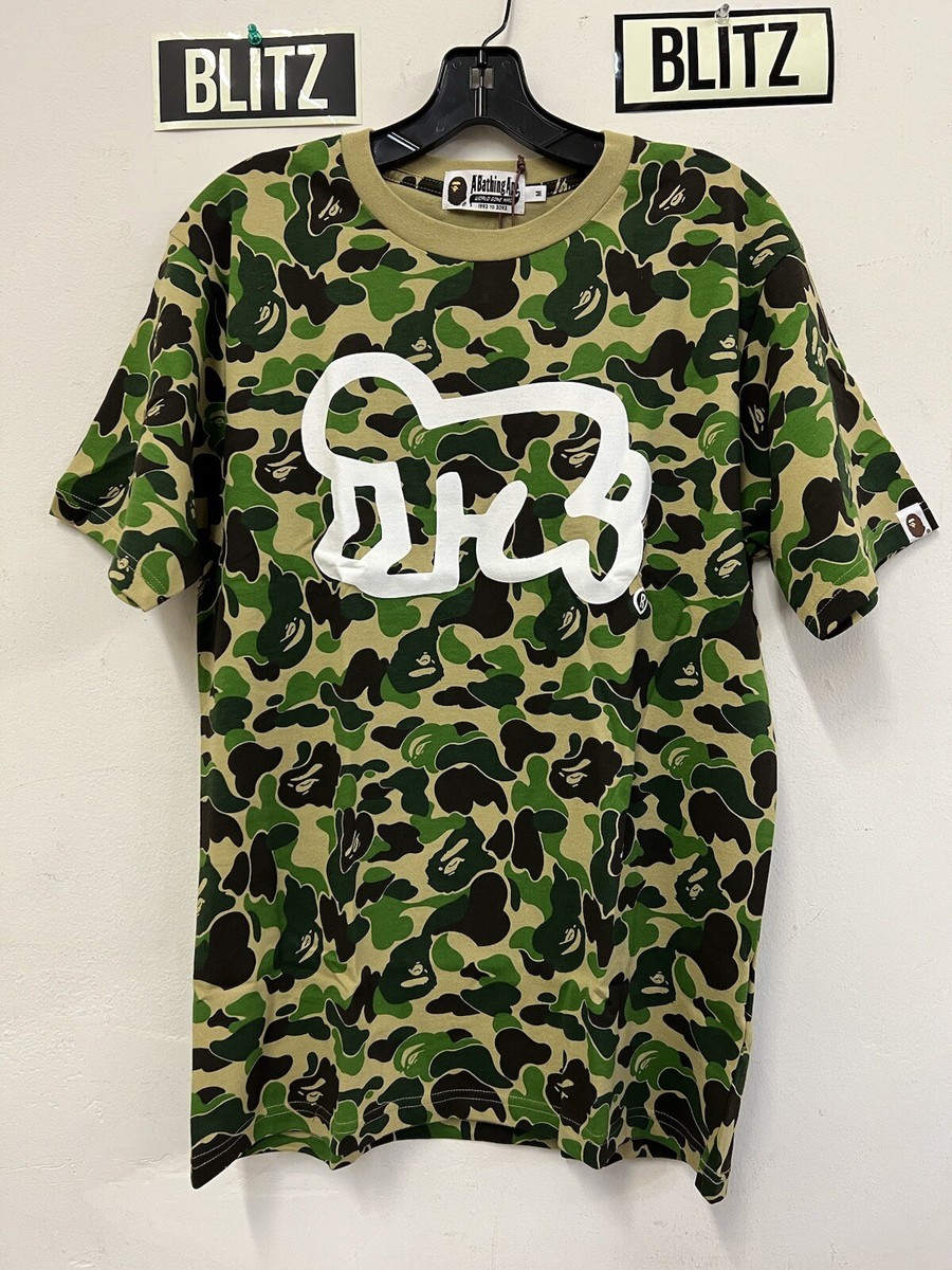 [BAPE×Keith Haring] ABC Tee BAPE x Keith Haring Foundation ABC Camo Tee T Shirt Sz M
