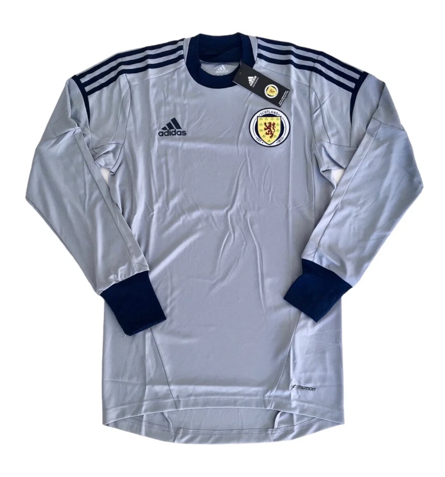 Nueva Camiseta de Fútbol Scotland 2011/12 Adidas Jugador Portero Camiseta de Fútbol S Foto 2 de 4