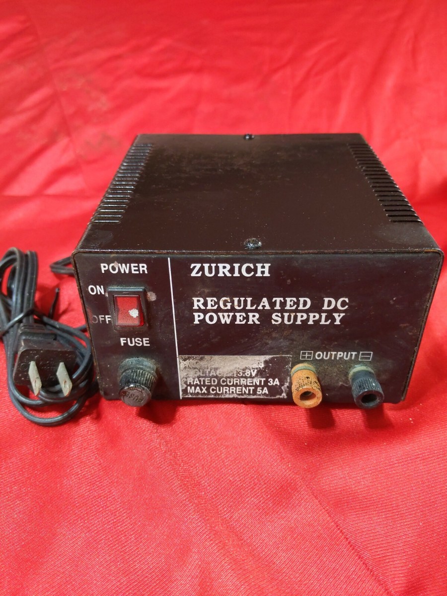 Power Supply Length Tour Zurich DPS-123 Regulated DC 13.8v 2A 3A