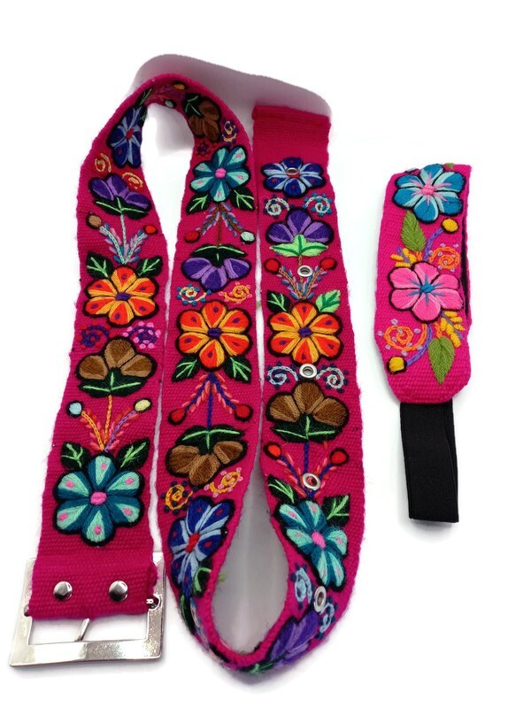Headband Belt Set for Women Peruvian Crafts Peruvian Boho Headband – Peruvian Accent main image 4