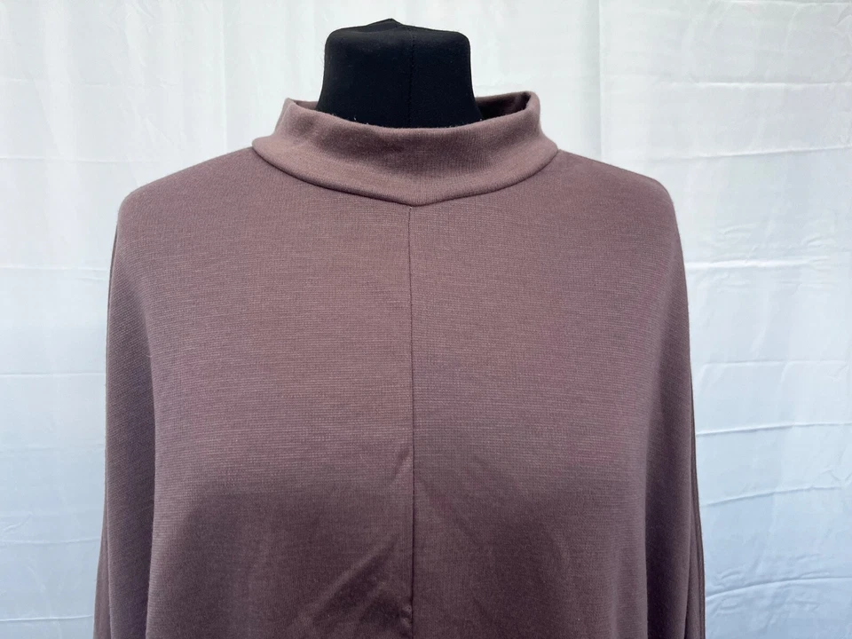 Nasty gal high neck top size 20 brown 3/4 sleeve polyester blend womens — 第 2/4 张图片