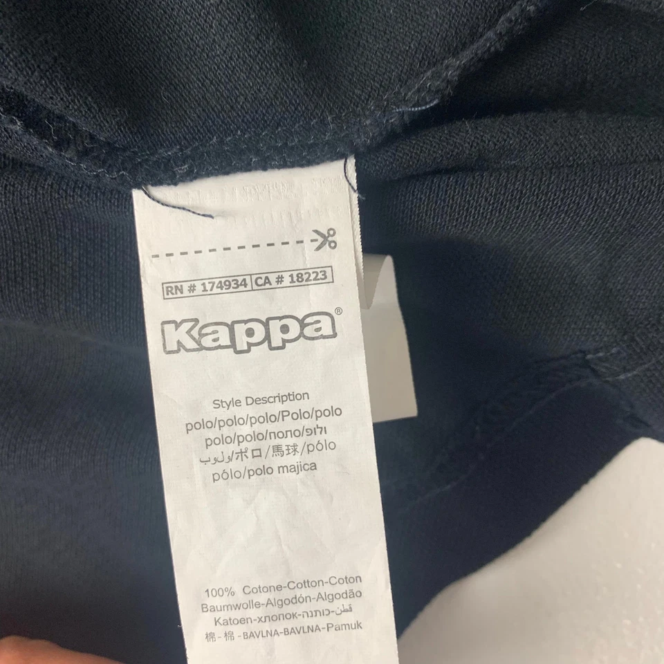 Women’s KAPPA Black Polo Shirt / Medium Tall / Embroidered - Image 4 of 4