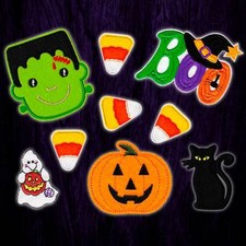Halloween Patches | Iron On Embroidered Appliques - Embellishments for Clothing