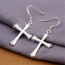 925 Silver Cross EarRings