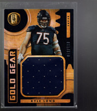 B4721- 2019 Panini Gold Standard Gold Gear #8 Kyle Long Jersey /199 - NM-MT