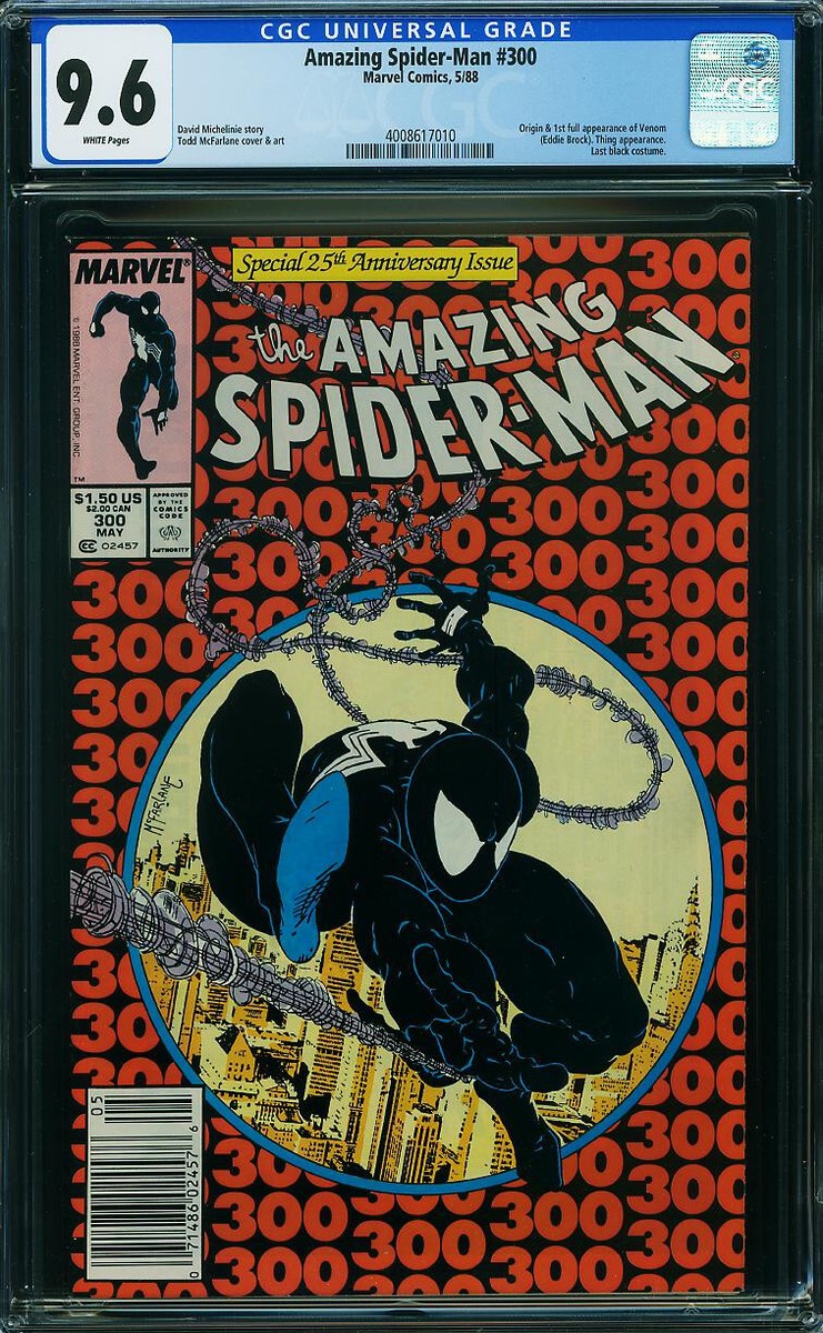 AMAZING SPIDER-MAN # 300 CGC 9.6 NEWSSTAND MARVEL 1988 1ST VENOM