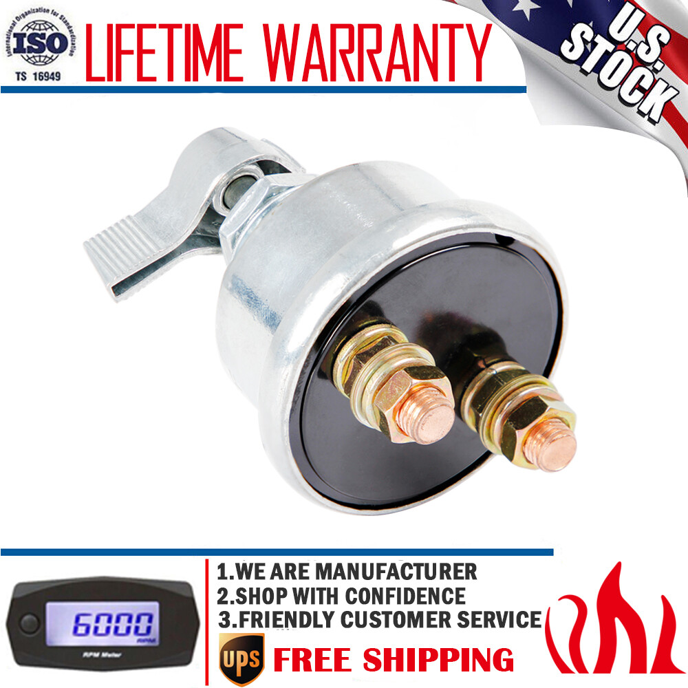 Master Battery Disconnect Switch 2 post SPST Kill CutOff Nascar Marine