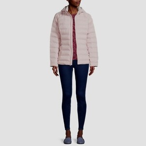 time and tru women's packable puffer jacket with hood