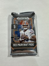 (1) 2023 Panini Prizm Draft Picks Football Factory Sealed Pack From Box - 5 Card