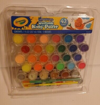 Crayola Washable Kids Paint, 42 Count 42 Colors Kit New!