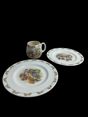 Royal Doulton 1936 “Bunnykins” Bone China, Childs Piece Set *2