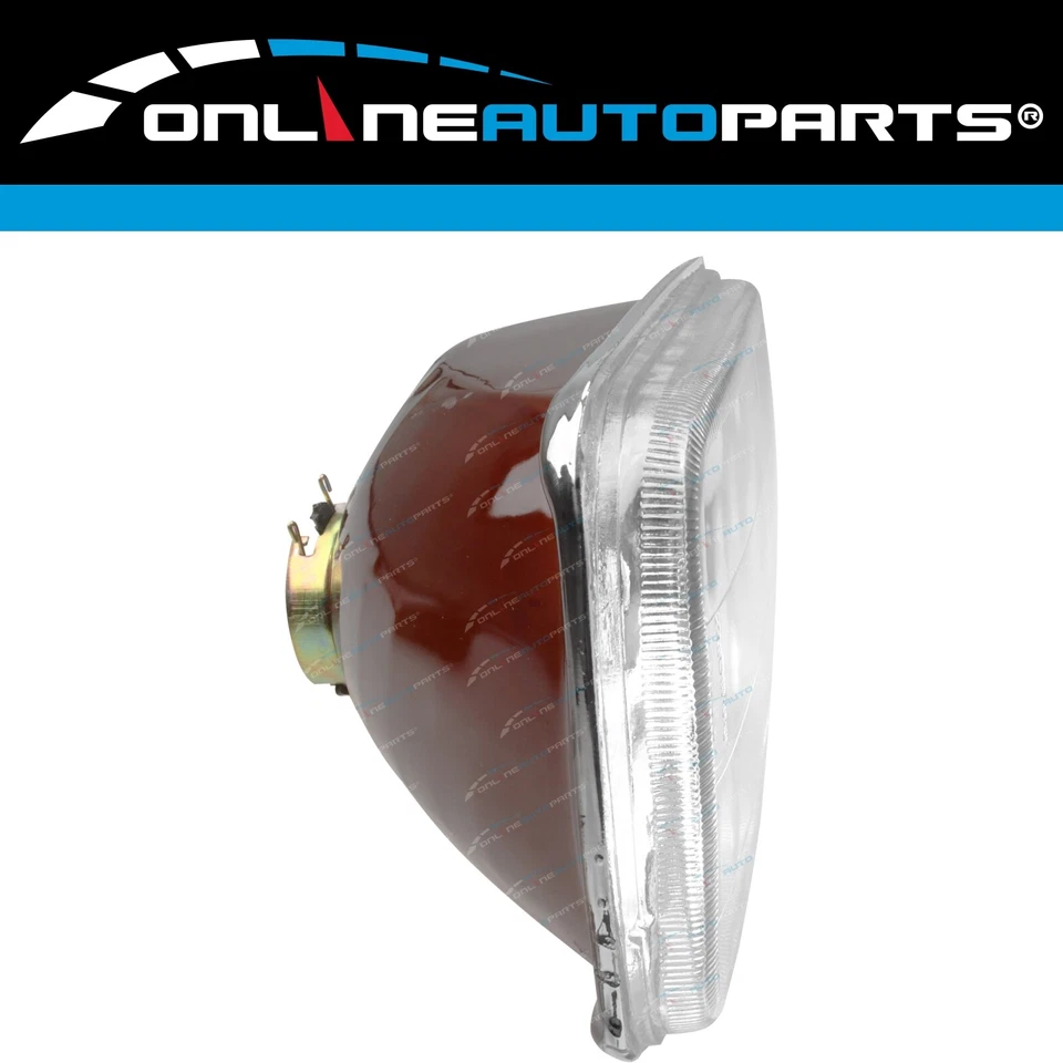 H4 Halogen Headlight Upgrade Kit Courier PC Ute 85-96 2x Lamps Rectangle Crystal - image 4 of 4