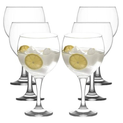 LAV Misket Allzweckgläser 645 ml mit Stiel   6er Set Trinkgläser | HELDENA
