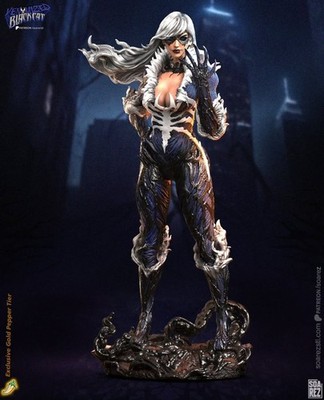 Marvel Sexy Black Cat Felicia Hardy Symbiote Figure 1/4 Scale Statue Pre-Order