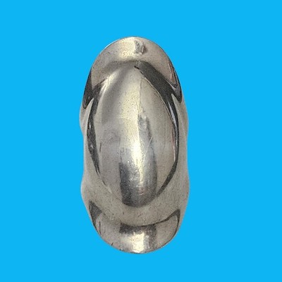Artist Signed Statement Sterling Silver Abstract Modernist Ring Size 5.25