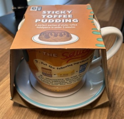 Ginger Fox Sticky Toffee Pudding Rezept Tasse & Untertasse Neu im Karton