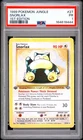 1999 POKEMON JUNGLE 1ST EDITION #27 SNORLAX PSA 1