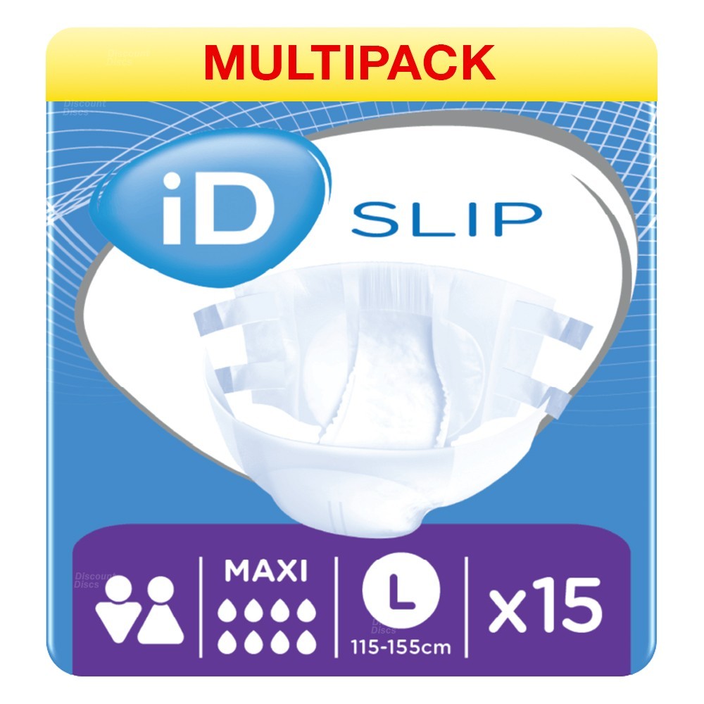 iD Slip Maxi - Large - Pack of 15 - Incontinence Slips Cotton Feel - 4500 ml - Image 4