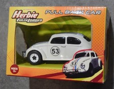 Planet Toys Herbie Fully Loaded Volkswagen Beetle 53 Pull Back Car White Planet Toys Herbie Fully Loaded Volkswagen Beetle 53 Pull Back Car White