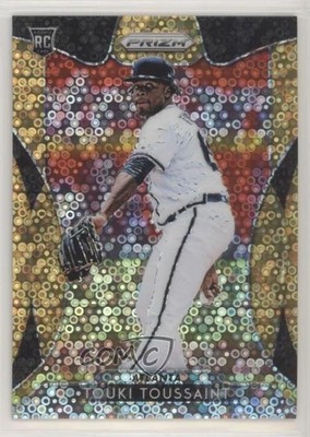 2019 Prizm Tier II Neon Orange Donut Circle 52/150 Touki Toussaint Rookie RC 2id