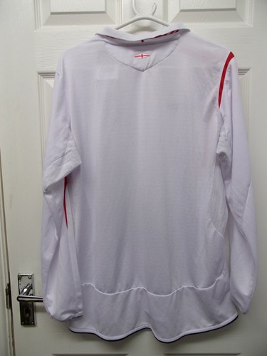 Umbro England Long Sleeve Shirt, White, Size L, Official Product - #3104 - Picture 2 of 8